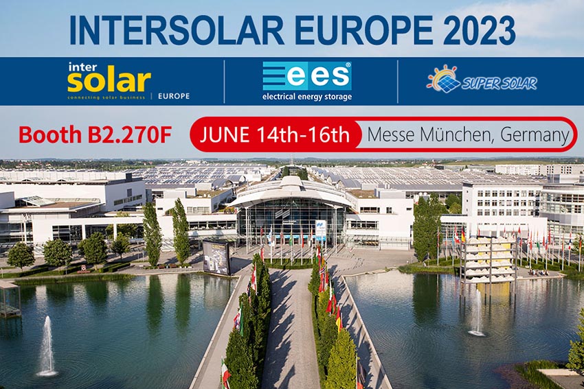 Super Solar presenta productos innovadores de energía solar en la Exposición Intersolar 2023 en Alemania